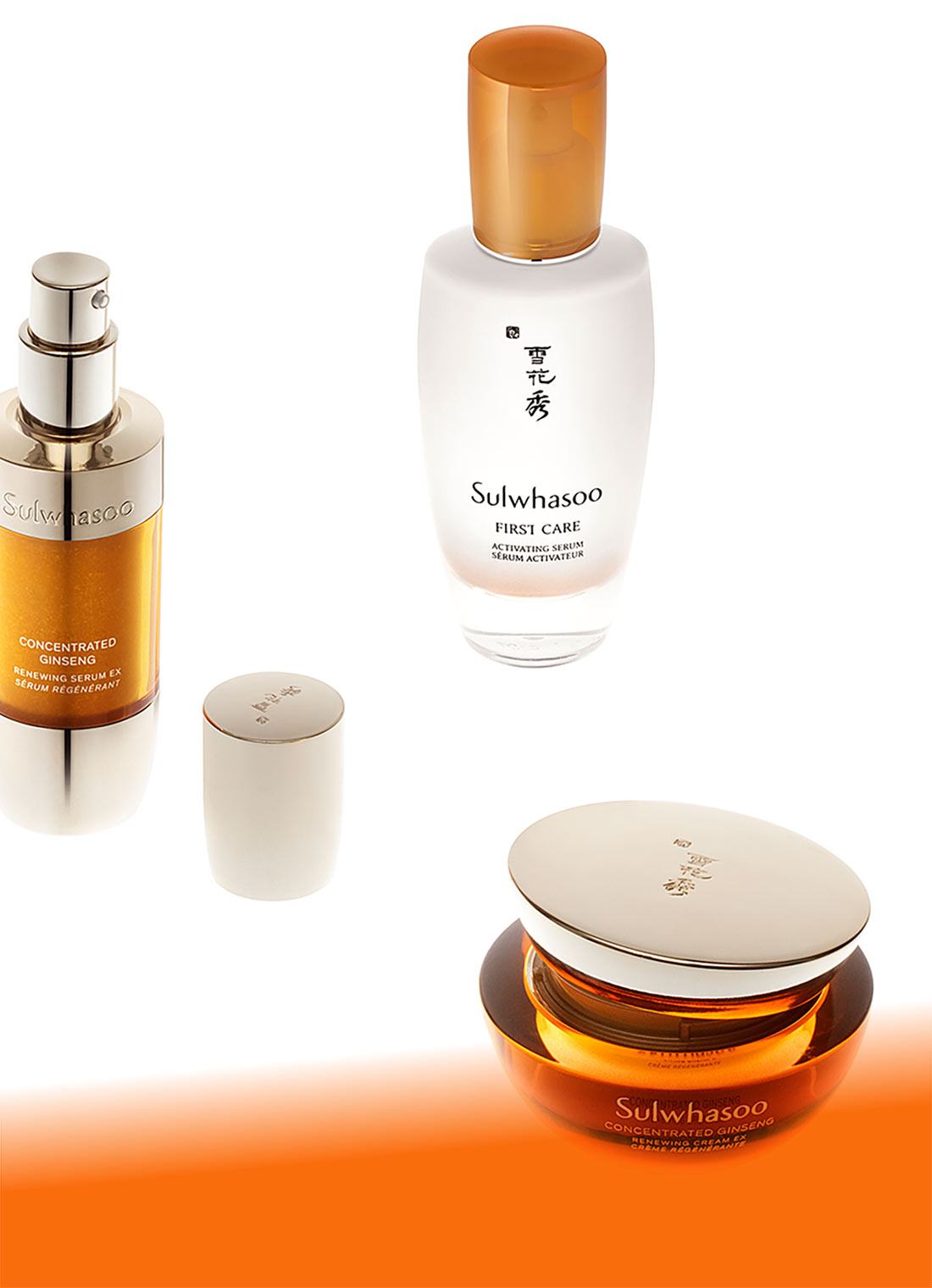 First Care Activating Serum /  Concentrated Ginseng Renewing Serum EX / Concentrated Ginseng Renewing Cream EX
